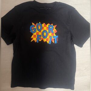 Stella McCartney Kids Black Tee with Colorful Graphic